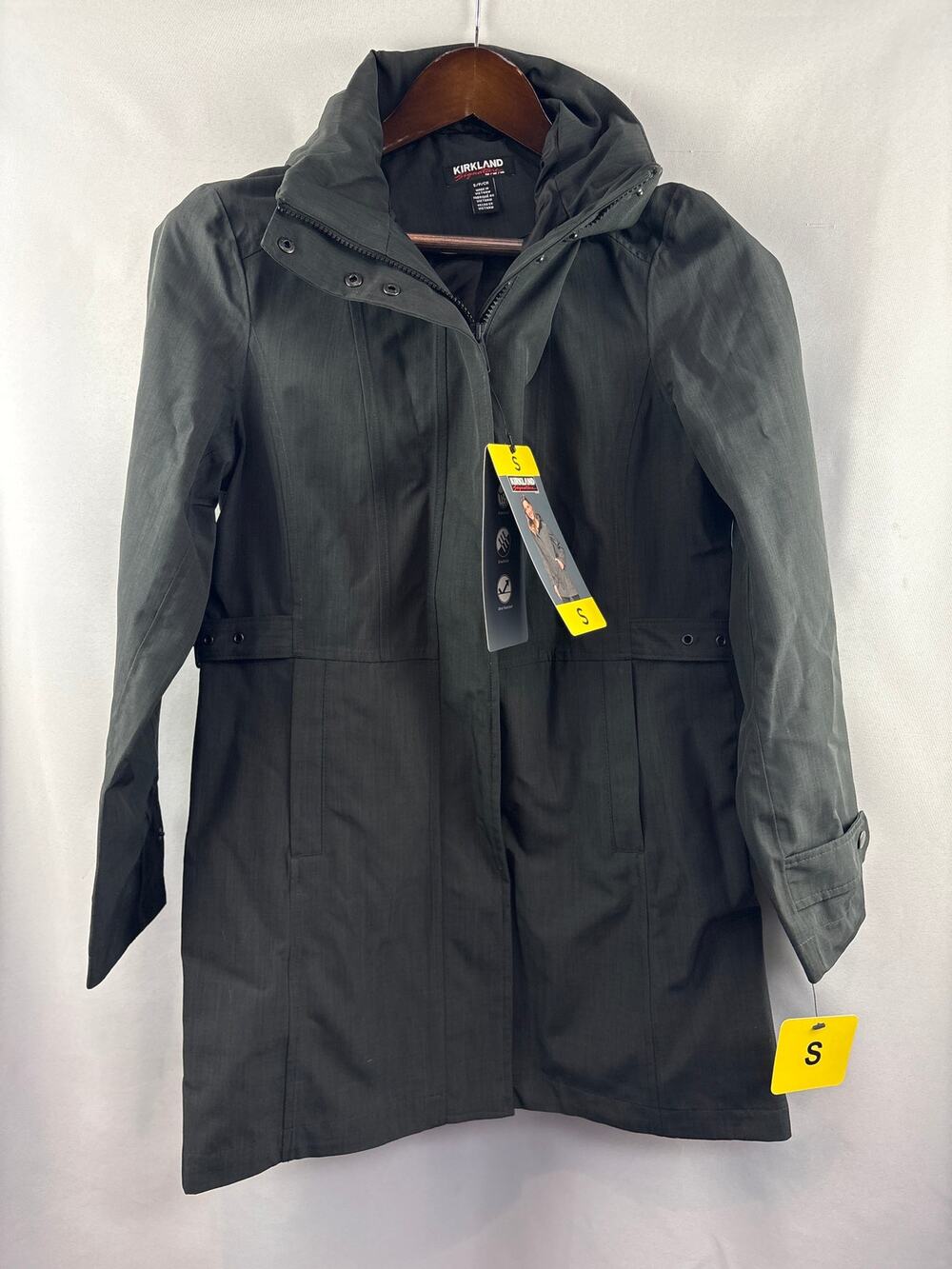 Women’s Kirkland Signature Small Black Raincoat